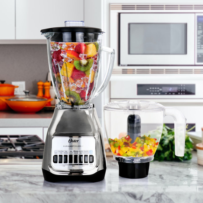 Oster Duralast Classic 2In1 6 Cup Kitchen Blender And Chopper System